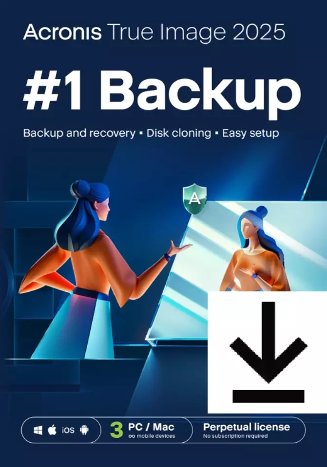 Acronis True Image 2025 | 3 PC/Mac | Dauerlizenz / Perpetual | ESD Download